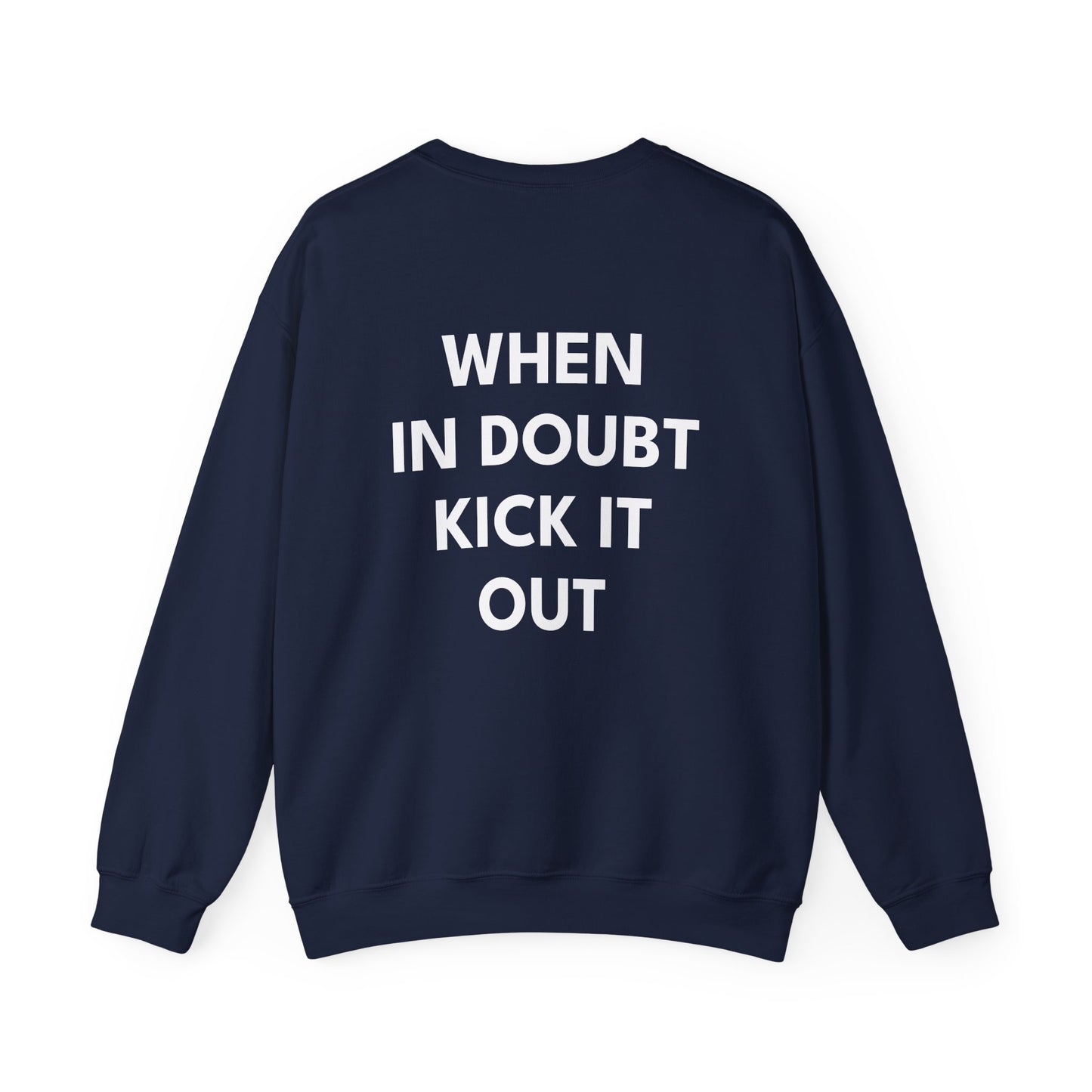 Soccer Mom "When in Doubt Kick It Out" Crewneck Sweatshirt