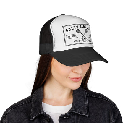 Salty Sidelines Nantucket Island Trucker Cap