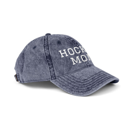Hockey Mom Vintage Embroidered Cap