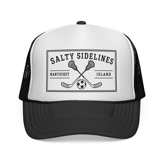 Salty Sidelines Nantucket Island Trucker Cap