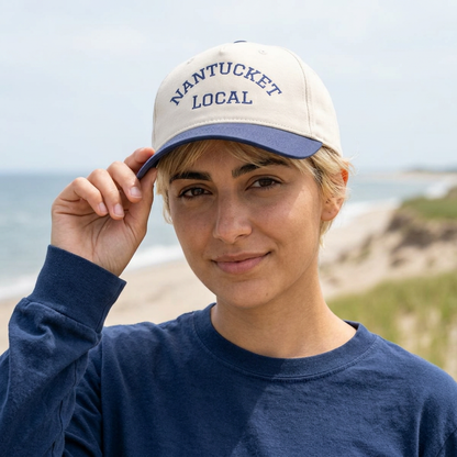 Nantucket Local Baseball Cap — 'Salty Sideline' Embroidered Hat
