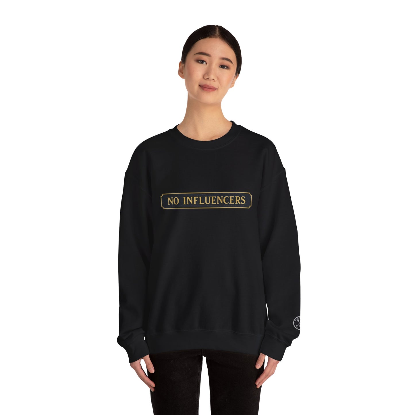 "NO INFLUENCERS QUARTERBOARD" Crewneck Sweatshirt