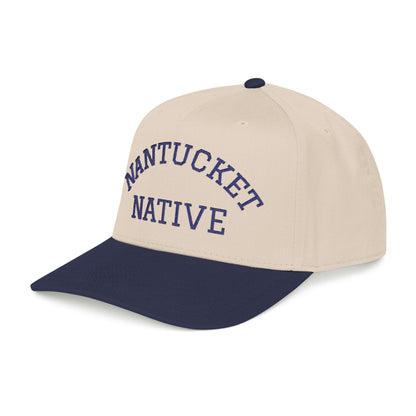 Nantucket Native Baseball Cap — Embroidered Coastal Hat (Salty Sidelines)