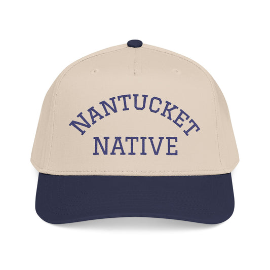 Nantucket Native Baseball Cap — Embroidered Coastal Hat (Salty Sidelines)