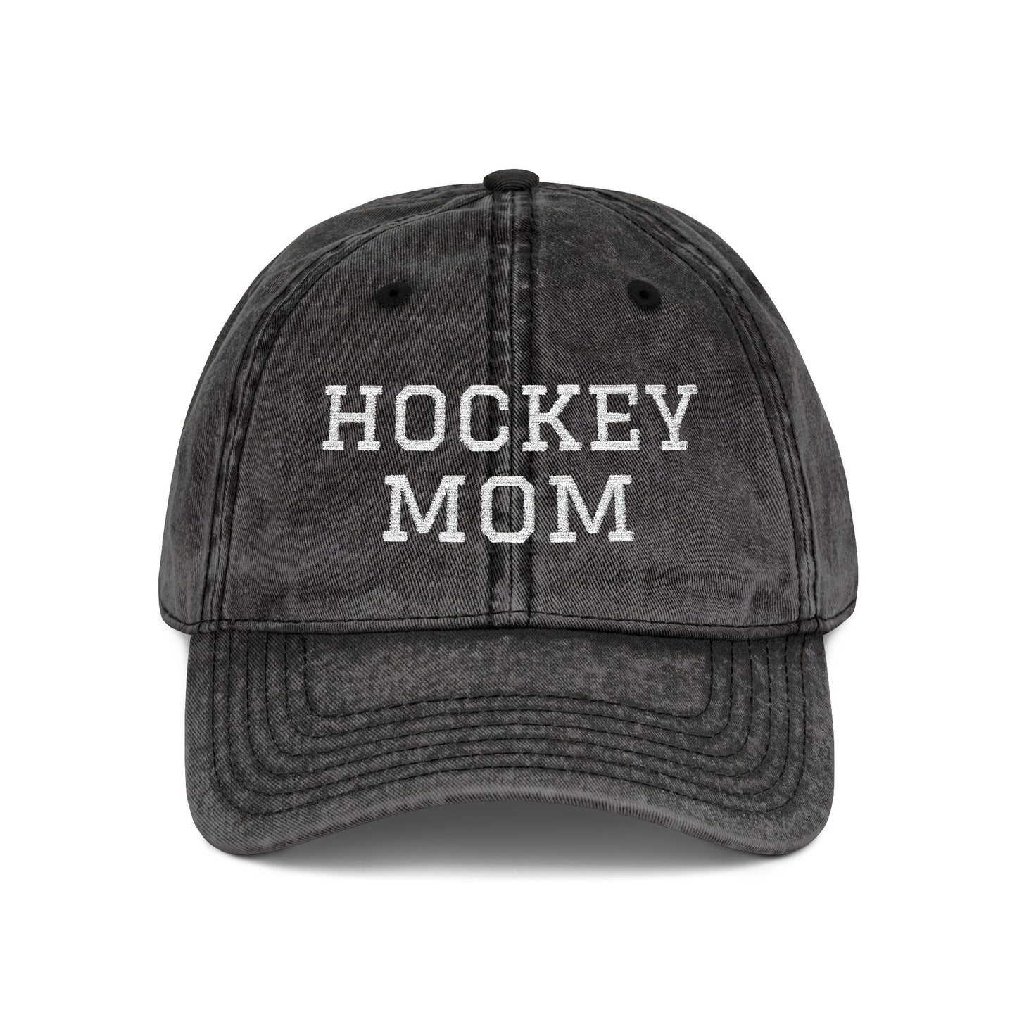 Hockey Mom Vintage Embroidered Cap