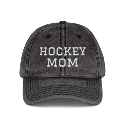 Hockey Mom Vintage Embroidered Cap